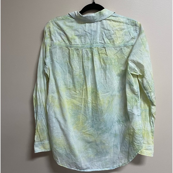ANTHROPOLOGIE Pilcro & the Letterpress Cate Yellow Green Tie Dye Medium - Picture 6 of 9